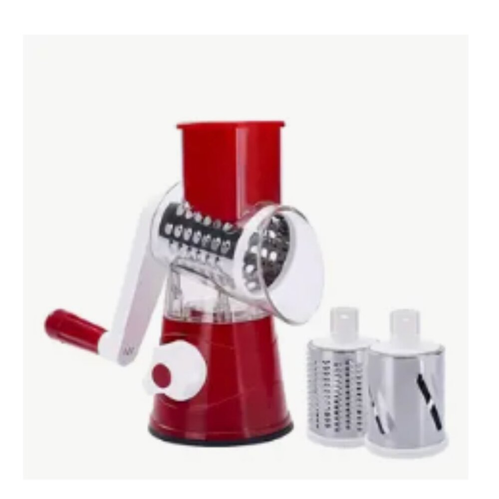 NWT Kitchen Grater Red Stainless Steel Shredder